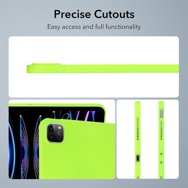 For iPad Air 11 2024 / 2025 Oil Spray Skin-friendly TPU Tablet Case(Fluorescent Green) - iPad Air 11 2025 / 2024 Cases by PMC TechLife | Online Shopping South Africa | PMC TechLife | Buy Now Pay Later Mobicred