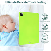 For iPad Air 11 2024 / 2025 Oil Spray Skin-friendly TPU Tablet Case(Fluorescent Green)
