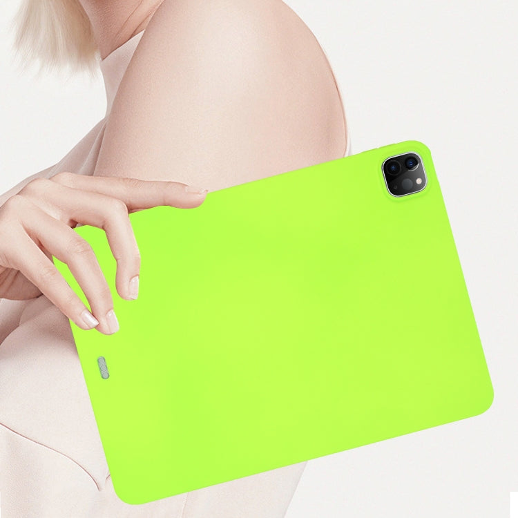 For iPad Air 11 2024 / 2025 Oil Spray Skin-friendly TPU Tablet Case(Fluorescent Green) - iPad Air 11 2025 / 2024 Cases by PMC TechLife | Online Shopping South Africa | PMC TechLife | Buy Now Pay Later Mobicred