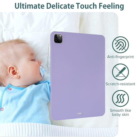For iPad Air 11 2024 / 2025 Oil Spray Skin-friendly TPU Tablet Case(Purple)
