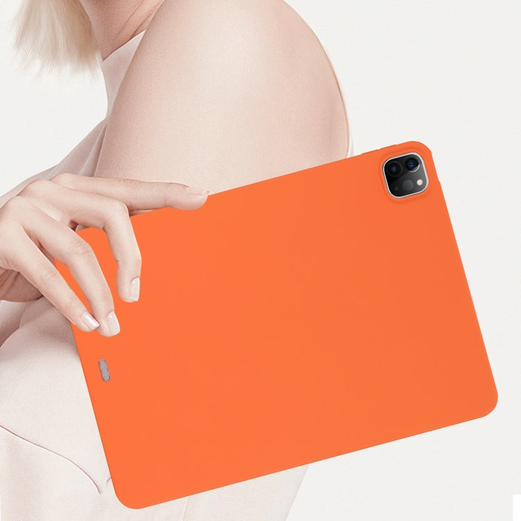 For iPad Air 13 2024 Oil Spray Skin-friendly TPU Tablet Case(Orange) - iPad Air 13 2024 Cases by PMC TechLife | Online Shopping South Africa | PMC TechLife | Buy Now Pay Later Mobicred