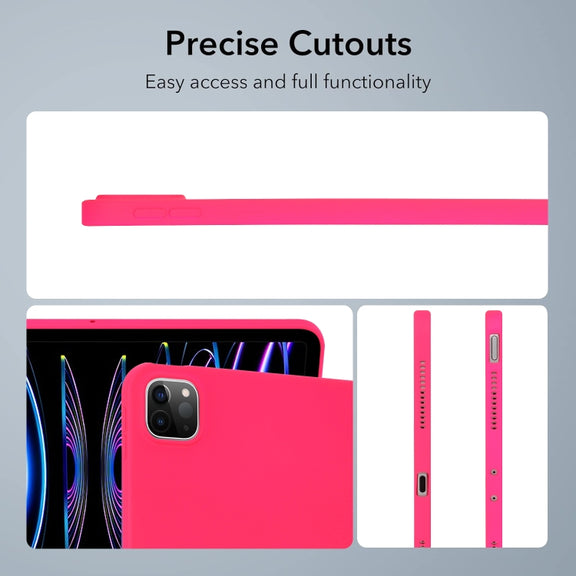 For iPad Air 13 2024 Oil Spray Skin-friendly TPU Tablet Case(Rose Red)