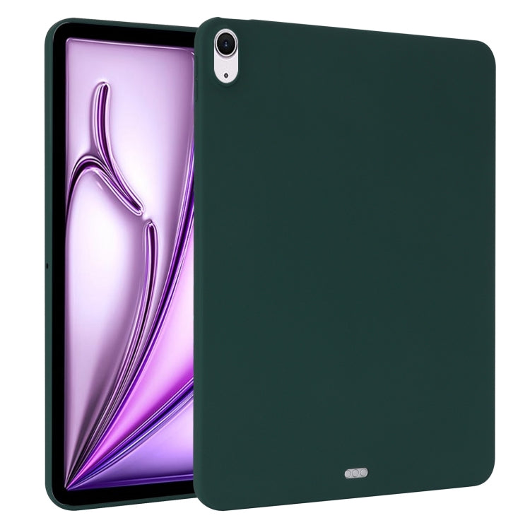 For iPad Air 13 2024 Oil Spray Skin-friendly TPU Tablet Case(Deep Green) - iPad Air 13 2024 Cases by PMC TechLife | Online Shopping South Africa | PMC TechLife | Buy Now Pay Later Mobicred
