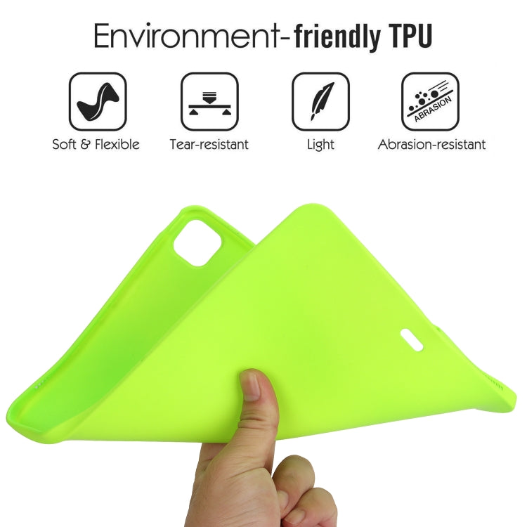 For iPad Air 13 2024 / Air 13 2025 Oil Spray Skin-friendly TPU Tablet Case(Fluorescent Green) - iPad Air 13 2025 / 2024 Cases by PMC TechLife | Online Shopping South Africa | PMC TechLife | Buy Now Pay Later Mobicred
