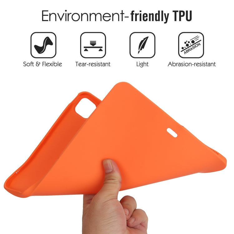 For iPad Pro 11 2024 Oil Spray Skin-friendly TPU Tablet Case(Orange) - iPad Pro 11 2024 Cases by PMC TechLife | Online Shopping South Africa | PMC TechLife | Buy Now Pay Later Mobicred