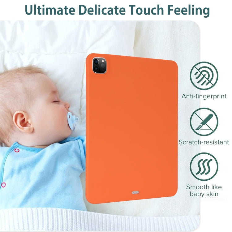 For iPad Pro 11 2024 Oil Spray Skin-friendly TPU Tablet Case(Orange) - iPad Pro 11 2024 Cases by PMC TechLife | Online Shopping South Africa | PMC TechLife | Buy Now Pay Later Mobicred