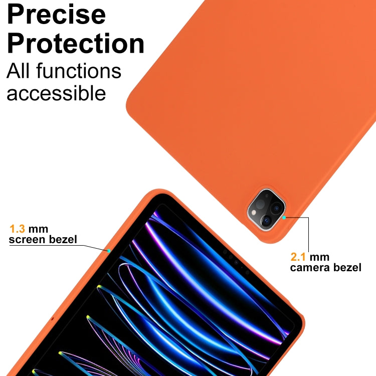 For iPad Pro 11 2024 Oil Spray Skin-friendly TPU Tablet Case(Orange) - iPad Pro 11 2024 Cases by PMC TechLife | Online Shopping South Africa | PMC TechLife | Buy Now Pay Later Mobicred