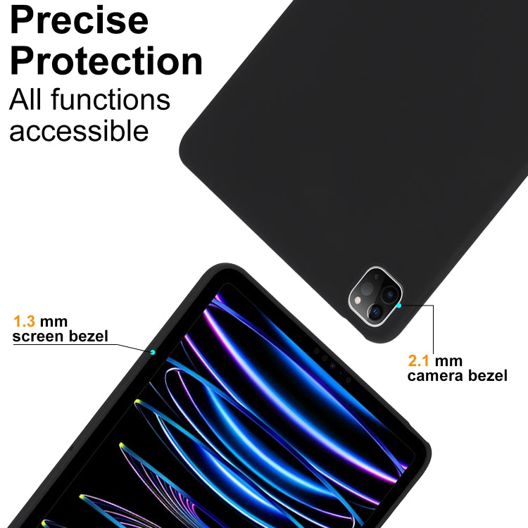 For iPad Pro 11 2024 Oil Spray Skin-friendly TPU Tablet Case(Black) - iPad Pro 11 2024 Cases by PMC TechLife | Online Shopping South Africa | PMC TechLife | Buy Now Pay Later Mobicred