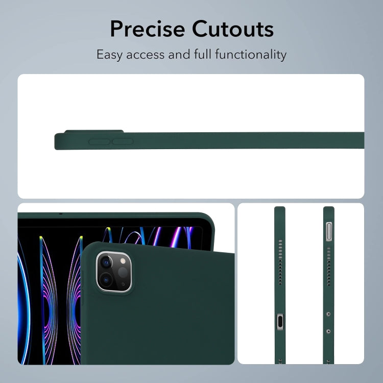 For iPad Pro 11 2024 Oil Spray Skin-friendly TPU Tablet Case(Deep Green) - iPad Pro 11 2024 Cases by PMC TechLife | Online Shopping South Africa | PMC TechLife | Buy Now Pay Later Mobicred