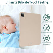 For iPad Pro 11 2024 Oil Spray Skin-friendly TPU Tablet Case(Milk White)