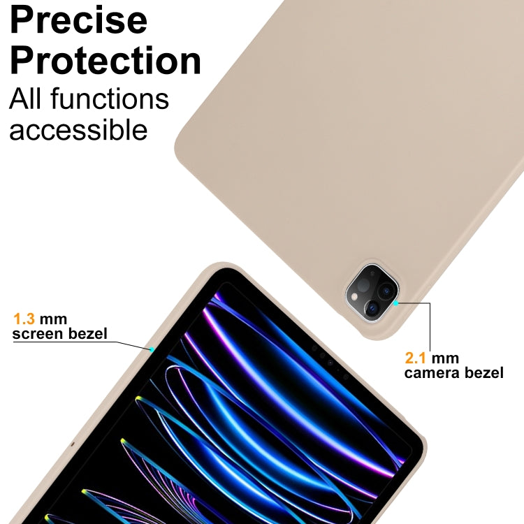For iPad Pro 11 2024 Oil Spray Skin-friendly TPU Tablet Case(Milk White) - iPad Pro 11 2024 Cases by PMC TechLife | Online Shopping South Africa | PMC TechLife | Buy Now Pay Later Mobicred