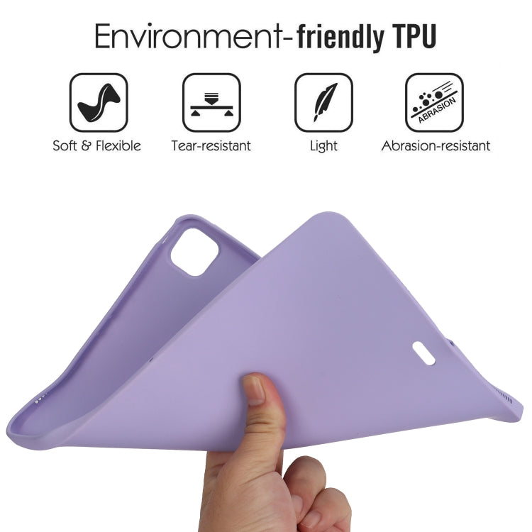 For iPad Pro 11 2024 Oil Spray Skin-friendly TPU Tablet Case(Purple) - iPad Pro 11 2024 Cases by PMC TechLife | Online Shopping South Africa | PMC TechLife | Buy Now Pay Later Mobicred