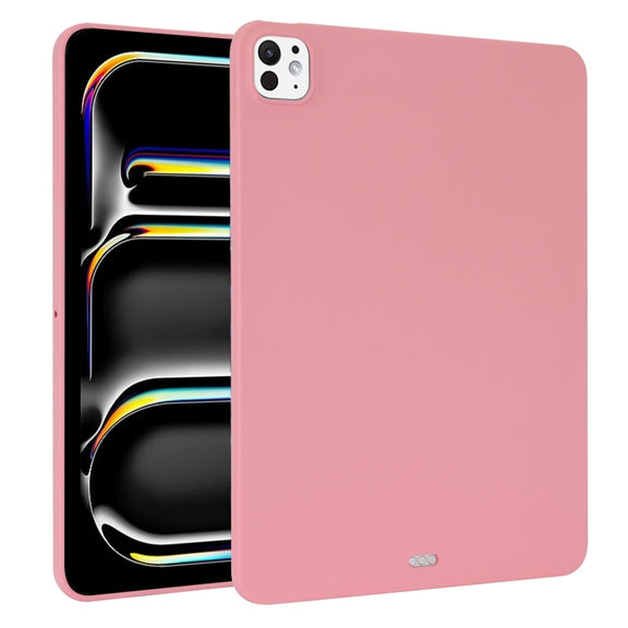 For iPad Pro 13 2024 Oil Spray Skin-friendly TPU Tablet Case(Pink)