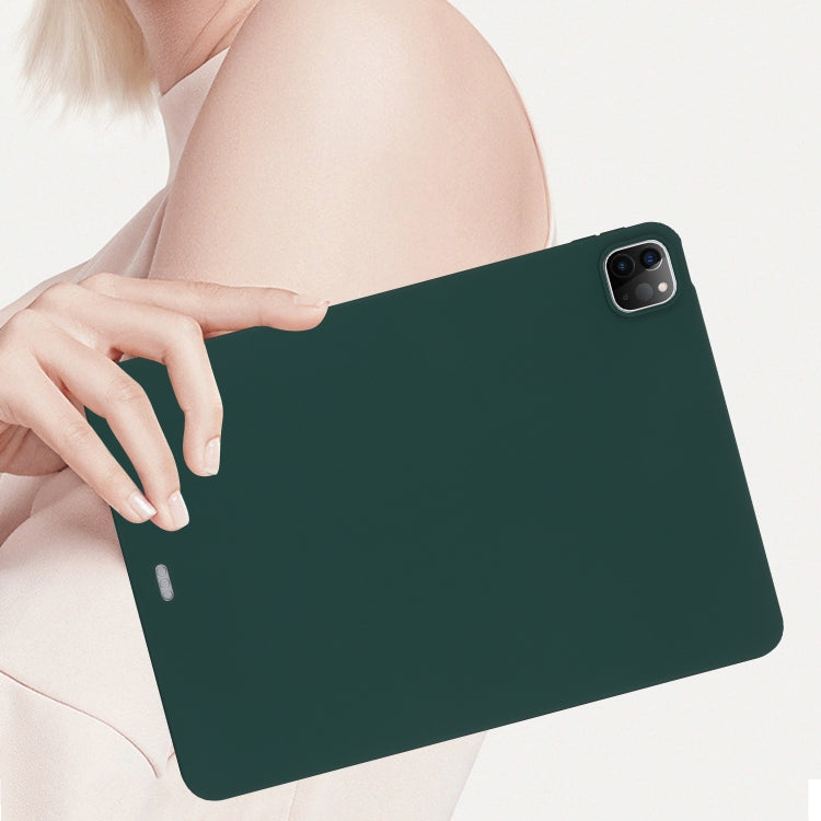 For iPad Pro 13 2024 Oil Spray Skin-friendly TPU Tablet Case(Deep Green) - iPad Pro 13 2024 Cases by PMC TechLife | Online Shopping South Africa | PMC TechLife | Buy Now Pay Later Mobicred