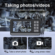 P005 8mm Single Lenses Industrial Pipeline Endoscope with 4.3 inch HD Screen, Spec:1m Tube