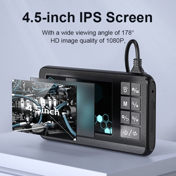 P005 8mm Single Lenses Industrial Pipeline Endoscope with 4.3 inch HD Screen, Spec:3m Tube