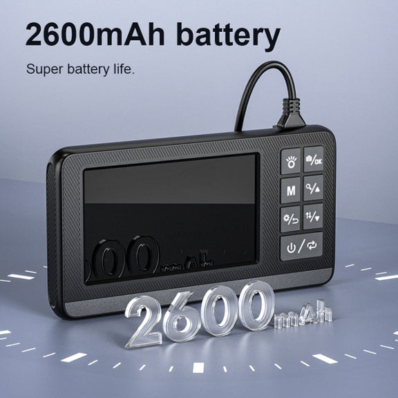 P005 8mm Dual Lenses Industrial Pipeline Endoscope with 4.3 inch HD Screen, Spec:5m Tube