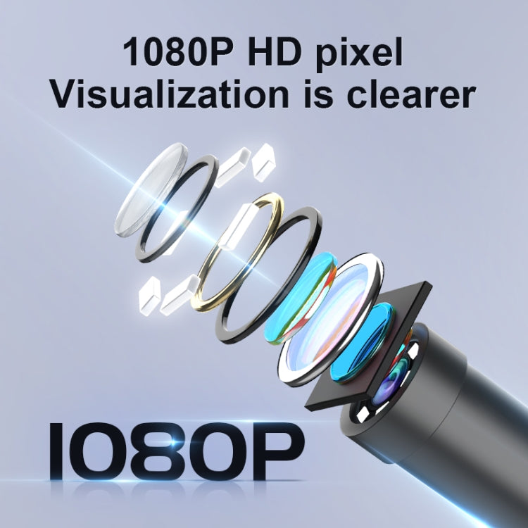 P005 8mm Dual Lenses Industrial Pipeline Endoscope with 4.3 inch HD Screen, Spec:10m Tube