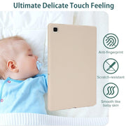 For Samsung Galaxy Tab S9 Oil Spray Skin-friendly TPU Tablet Case(Milk White)