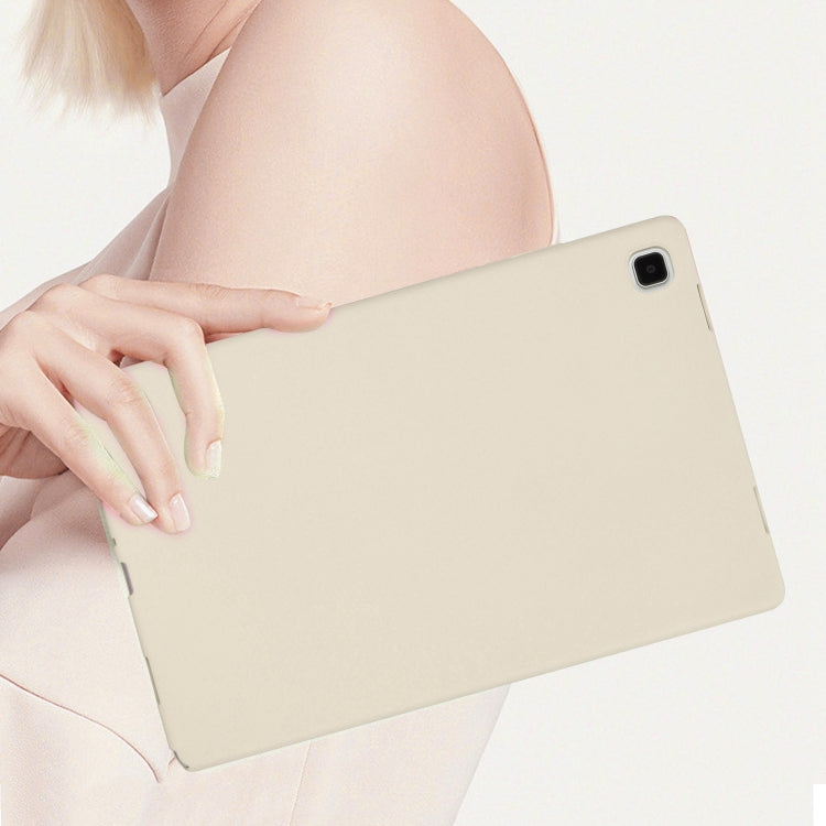 For Samsung Galaxy Tab S9 Oil Spray Skin-friendly TPU Tablet Case(Milk White) - free shipping - PMC Jewellery - Order now!