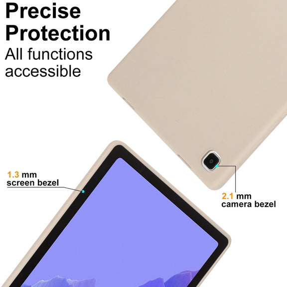 For Samsung Galaxy Tab S9 Oil Spray Skin-friendly TPU Tablet Case(Milk White)
