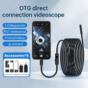 YP105 8mm Lenses 2MP HD Industry Endoscope Support Mobile Phone Direct Connection, Length:1m