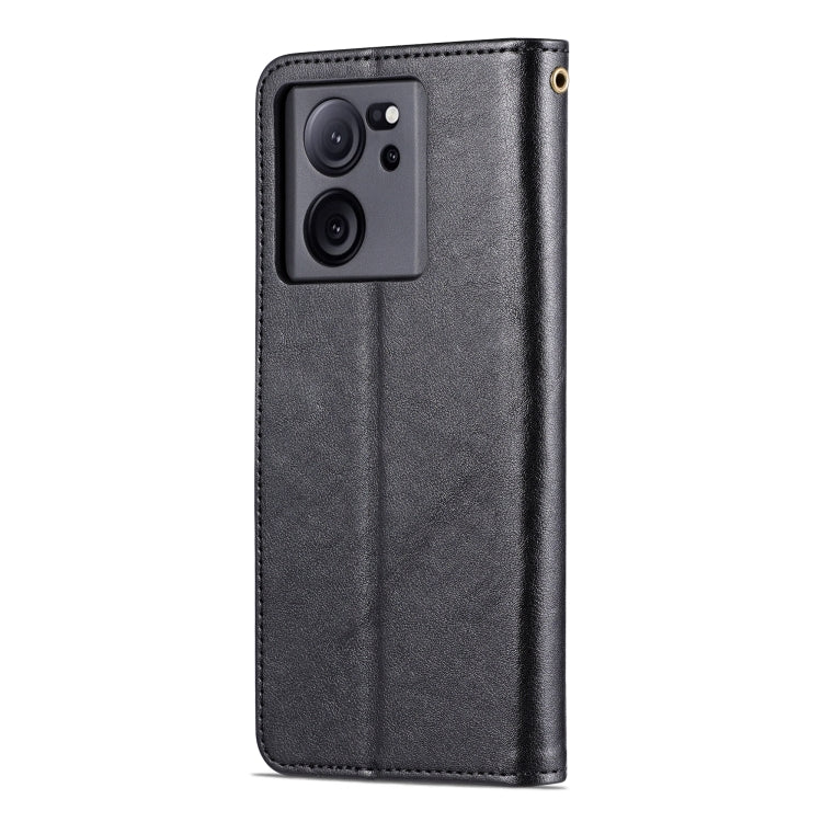 For Xiaomi 13T / Redmi K60 Ultra AZNS Sheepskin Texture Flip Leather Phone Case(Black) - Redmi K60 Ultra Cases by AZNS | Online Shopping South Africa | PMC TechLife | Buy Now Pay Later Mobicred