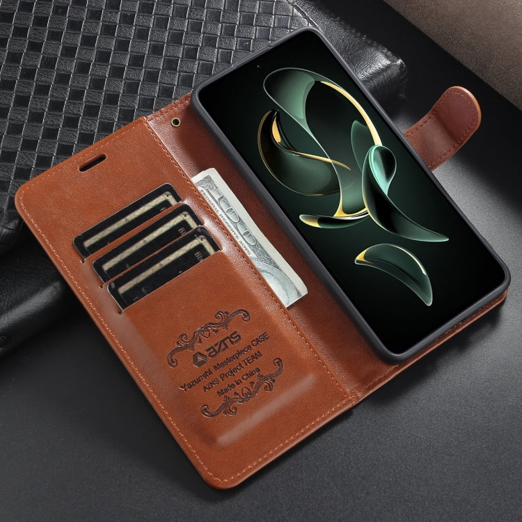 For Xiaomi 13T / Redmi K60 Ultra AZNS Sheepskin Texture Flip Leather Phone Case(Black) - Redmi K60 Ultra Cases by AZNS | Online Shopping South Africa | PMC TechLife | Buy Now Pay Later Mobicred