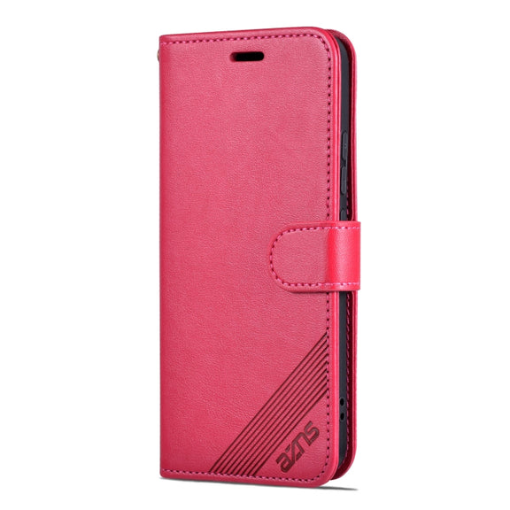 For Xiaomi 14 AZNS Sheepskin Texture Flip Leather Phone Case(Red)