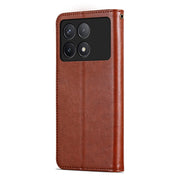 For Xiaomi Redmi K70 / K70 Pro AZNS Sheepskin Texture Flip Leather Phone Case(Brown)