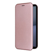 For Sony Xperia 1 VI 2024 Carbon Fiber Texture Flip Leather Phone Case(Pink)