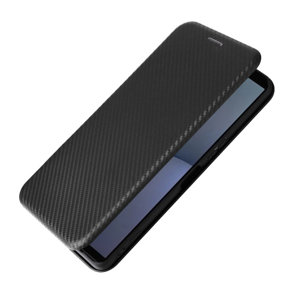 For Sony Xperia 1 VI 2024 Carbon Fiber Texture Flip Leather Phone Case(Black)