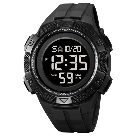 SKMEI 2078 Multifunctional Men 50M Water-resistant Sports Fashion Digital Wrist Watch(Black)