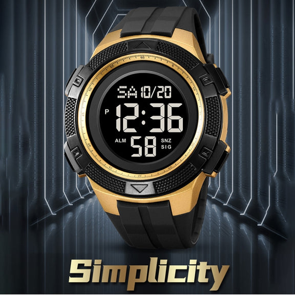 SKMEI 2078 Multifunctional Men 50M Water-resistant Sports Fashion Digital Wrist Watch(Black)