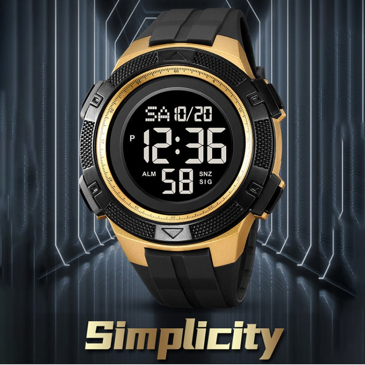 SKMEI 2078 Multifunctional Men 50M Water-resistant Sports Fashion Digital Wrist Watch(Black)