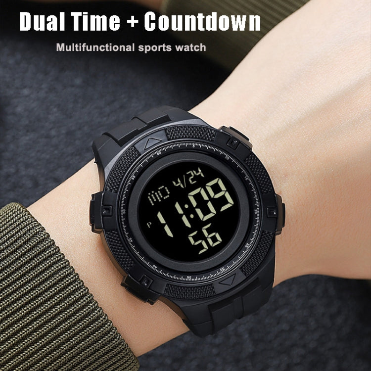 SKMEI 2078 Multifunctional Men 50M Water-resistant Sports Fashion Digital Wrist Watch(Black)