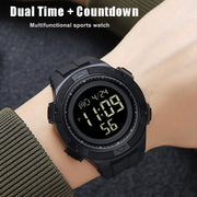 SKMEI 2078 Multifunctional Men 50M Water-resistant Sports Fashion Digital Wrist Watch(Black Gold)