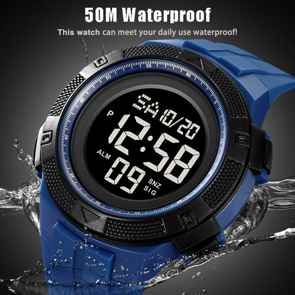 SKMEI 2078 Multifunctional Men 50M Water-resistant Sports Fashion Digital Wrist Watch(Black)