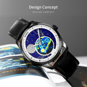 SKMEI 2115 Multifunctional Men Outdoor 30M Water-resistant Moon Phase Quartz Watch(Gold)