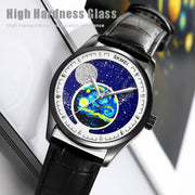 SKMEI 2115 Multifunctional Men Outdoor 30M Water-resistant Moon Phase Quartz Watch(Gold)