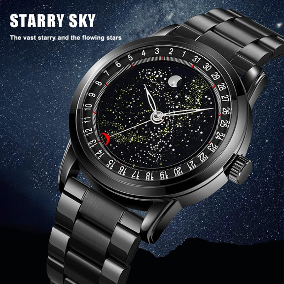 SKMEI 2116 Multifunctional Men 30M Water-resistant Fashion Casual Quartz Watch(Black Steel)