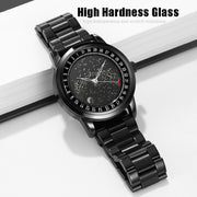 SKMEI 2116 Multifunctional Men 30M Water-resistant Fashion Casual Quartz Watch(Black Steel)