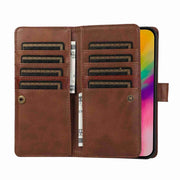 For iPhone 16 Pro Wristband Card Slot Leather Phone Case(Coffee)