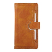 For iPhone 16 Wristband Card Slot Leather Phone Case(Brown)