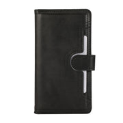 For iPhone 16 Wristband Card Slot Leather Phone Case(Black)