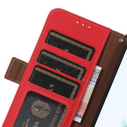 For Huawei Mate 60 Side-Magnetic TJ Genuine Leather RFID Phone Case(Red)