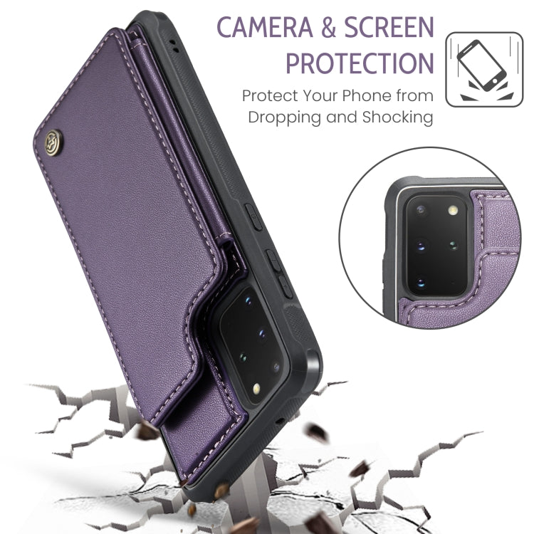 For Samsung Galaxy S20+ CaseMe C22 Card Slots Holder RFID Anti-theft Phone Case(Purple) - free shipping - PMC Jewellery - Order now!