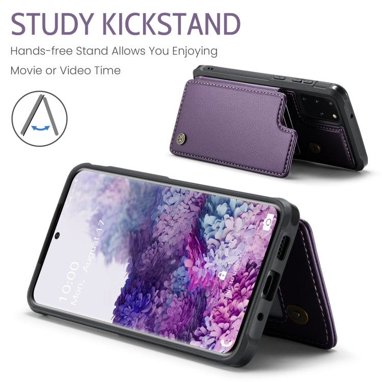 For Samsung Galaxy S20+ CaseMe C22 Card Slots Holder RFID Anti-theft Phone Case(Purple) - free shipping - PMC Jewellery - Order now!