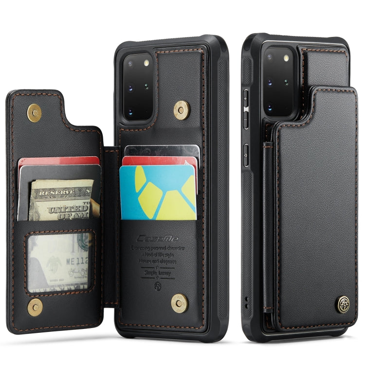 For Samsung Galaxy S20+ CaseMe C22 Card Slots Holder RFID Anti-theft Phone Case(Black) - free shipping - PMC Jewellery - Order now!