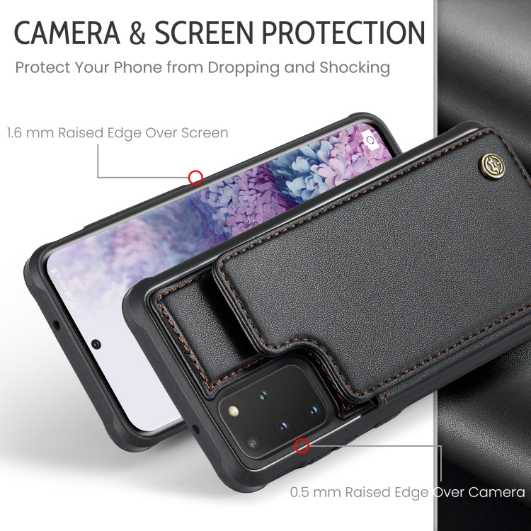 For Samsung Galaxy S20+ CaseMe C22 Card Slots Holder RFID Anti-theft Phone Case(Black) - free shipping - PMC Jewellery - Order now!